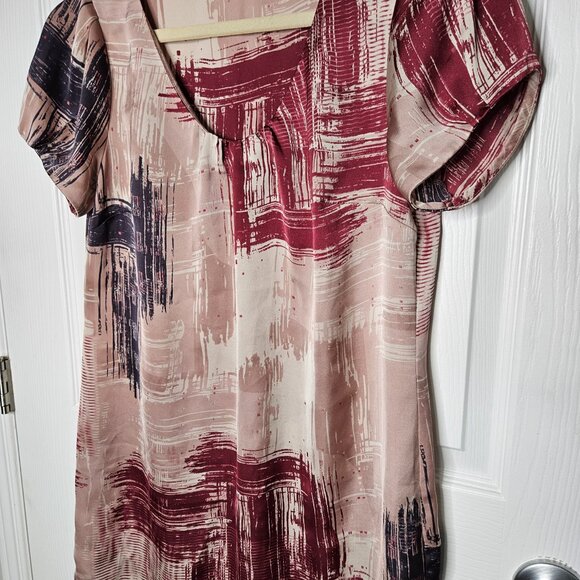 Marks & Spencer Tunic Blouse silk like fabric Size UK 10 - Picture 3 of 8